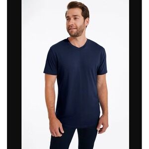 Swet Tailor NEW NWT Mens XL Navy Blue Softest V Neck Tee T Shirt Athletic